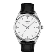 Tissot PR100 40mm T150.410.16.011.00 - cinturino nero - cassa acciaio - quadrante bianco con datario